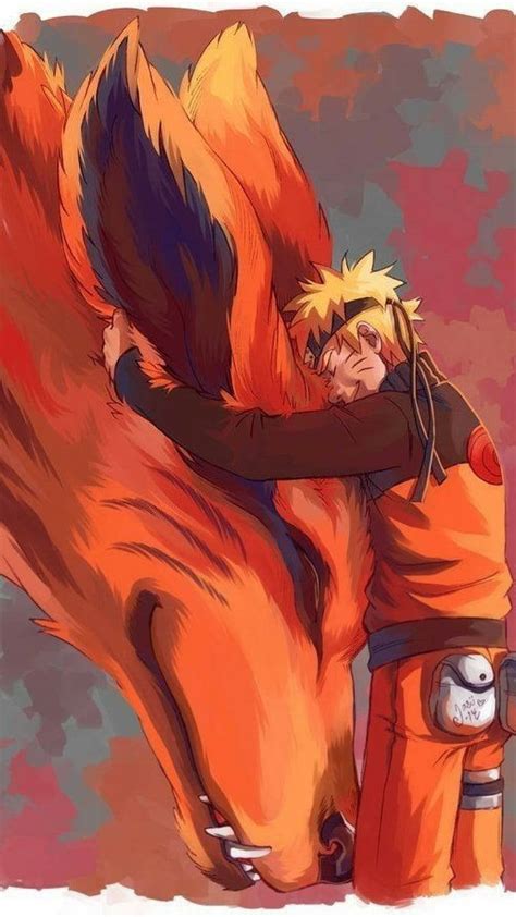 Naruto Uzumaki con Kurama
