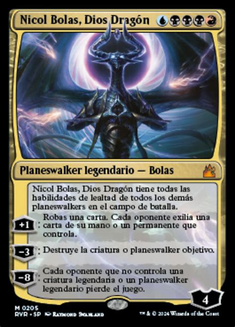 Ilustración de Nicol Bolas, Dios Dragón