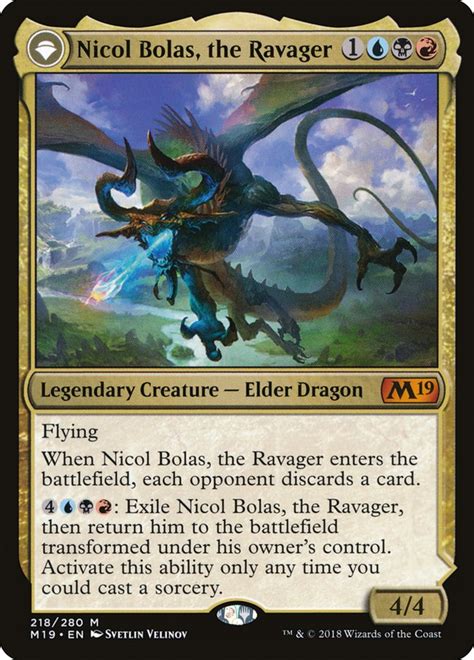 Ejemplo de un deck de Nicol Bolas en MTG Arena