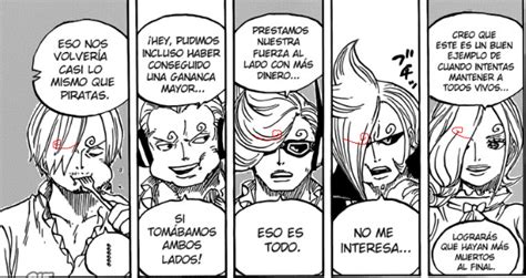 Comparativa de las cejas de Sanji y sus hermanos