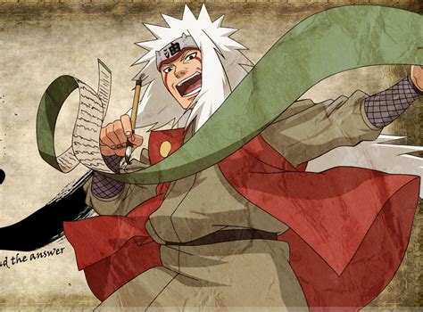 Jiraiya escribiendo sus libros