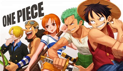 Personajes principales de One Piece: Luffy, Zoro, Nami, Usopp y Sanji