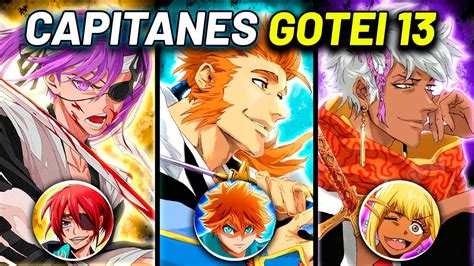 Tabla de Capitanes y Divisiones del Gotei 13