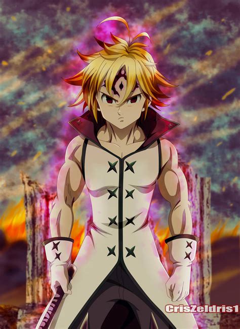 Meliodas enfrentándose a los Diez Mandamientos