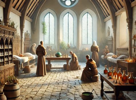 Ilustración de la vida dentro de los distritos de las murallas