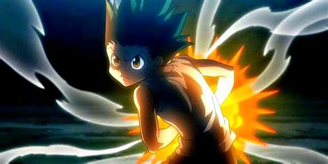 Gon Freecss usando su habilidad Nen