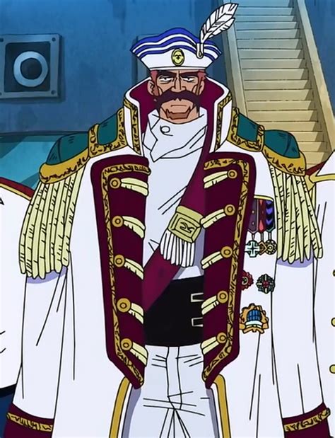 Vicealmirante Jonathan en la base G8 de la Marina en One Piece