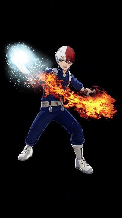Diagrama de las habilidades de hielo y fuego de Shoto Todoroki