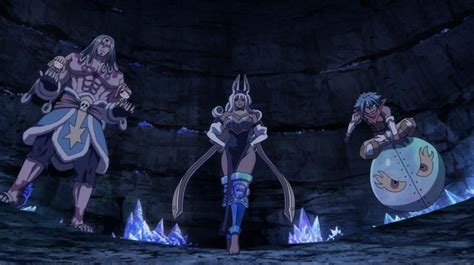 El Equipo Natsu enfrentando a los Three Stars