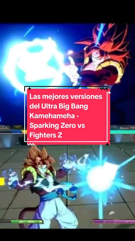 Infografía comparando diferentes versiones del Kamehameha
