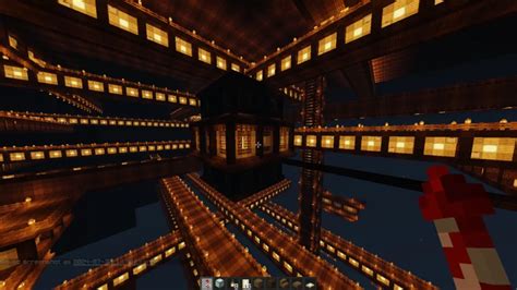 Interior detallado del Castillo Infinito en Minecraft