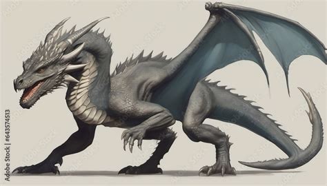 Ilustración de un dragón mitológico vasco (Herensuge)