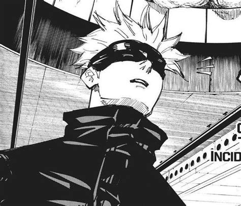 Panel del manga de Jujutsu Kaisen mostrando a Satoru Gojo