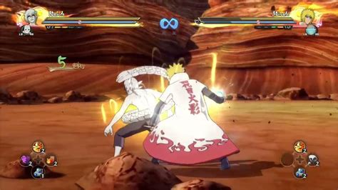Minato enfrentándose al Dúo A-B