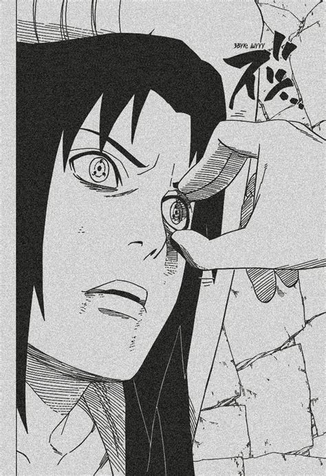 Panel de manga donde Sasuke llama 