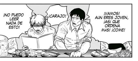 Denji reflexionando sobre su situación