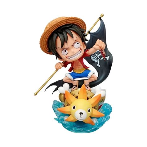 Figura detallada del Thousand Sunny con Luffy