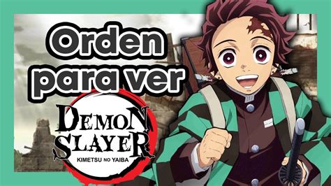 Infografía del orden cronológico de Kimetsu no Yaiba