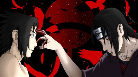 Sasuke Uchiha enfrentándose a Itachi Uchiha