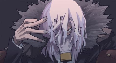Retrato de Tomura Shigaraki con sus manos características