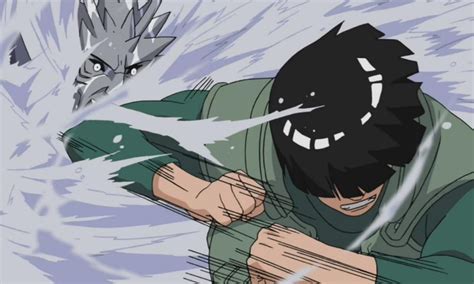 Ilustración de Sasuke realizando un poderoso golpe de taijutsu