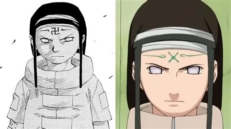 Marca maldita en la frente de Neji Hyūga