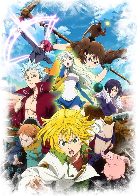 Ilustración promocional de Nanatsu no Taizai: Prisoners of the Sky por Nakaba Suzuki