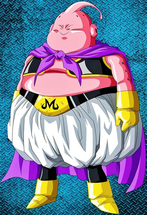 Niño disfrazado de Majin Buu gordo