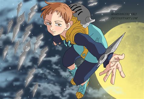 King de Nanatsu no Taizai en actitud perezosa