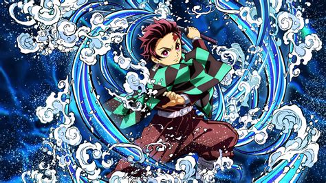 Tanjiro usando la Respiración del Agua
