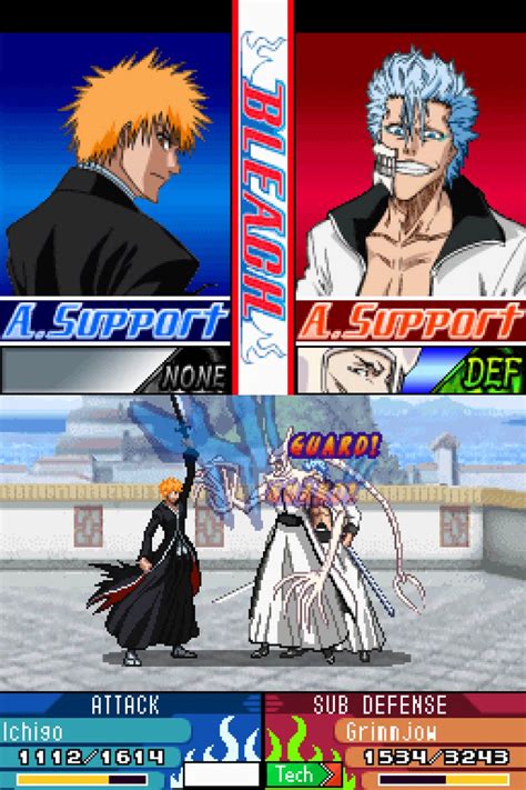 Diagrama de combate táctico de Bleach: The 3rd Phantom