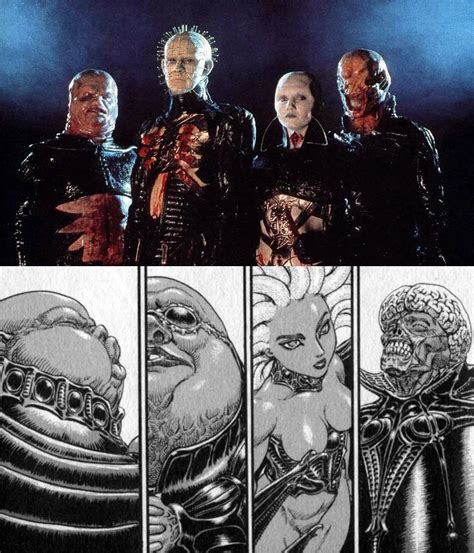 Comparación visual de los Cenobitas de Hellraiser y los Apóstoles de Berserk.