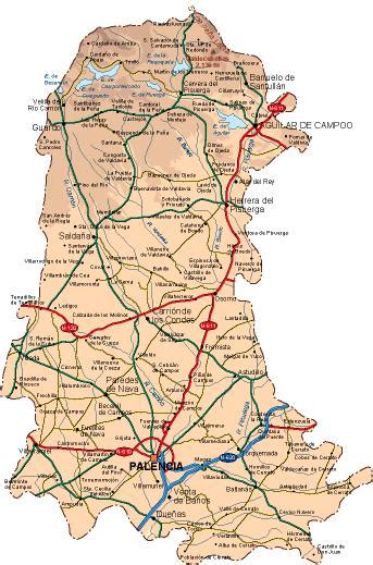 Mapa de Palencia y su provincia