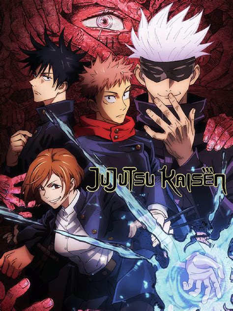 Póster de la primera temporada del anime Jujutsu Kaisen