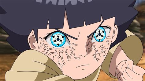 Ilustración de Himawari con el Byakugan activado