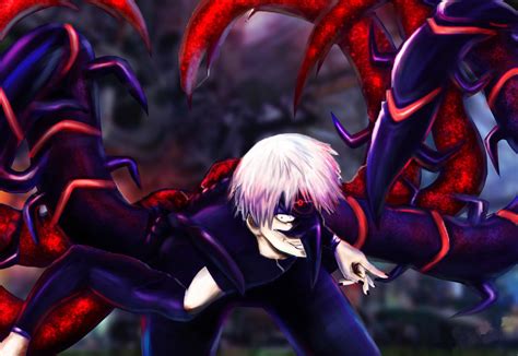 Kaneki con su Kagune Kakuja