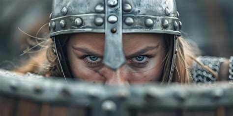 Representación artística de un guerrero vikingo con mirada intensa
