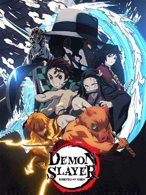 Cartel de la primera temporada de Demon Slayer