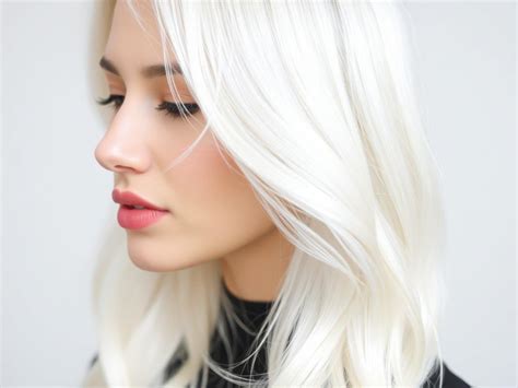 Infografía sobre cuidado del cabello rubio platino