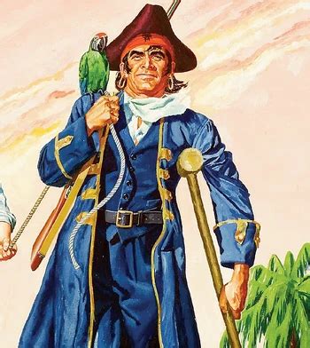 Ilustración de Long John Silver en 