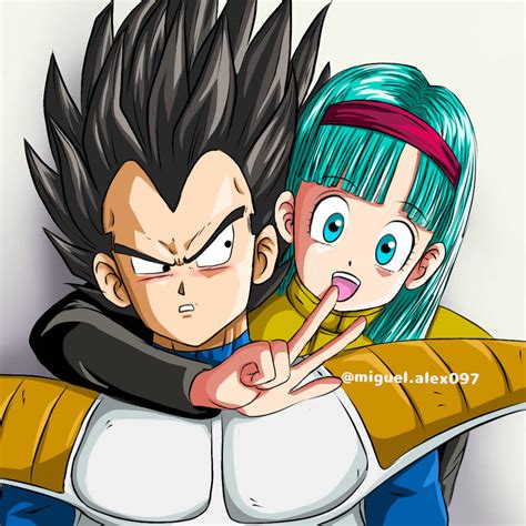 Bulma y Vegeta juntos