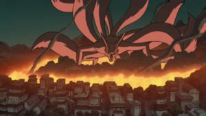 Konoha preparándose para la batalla contra el Nueve Colas