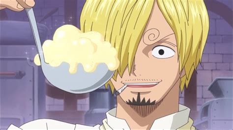 Sanji esquivando el disparo de Pudding