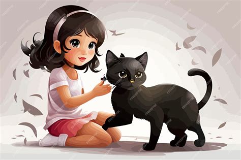 Ilustración de un gato negro robando una billetera