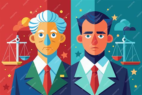 esquema de dos personalidades contrastantes