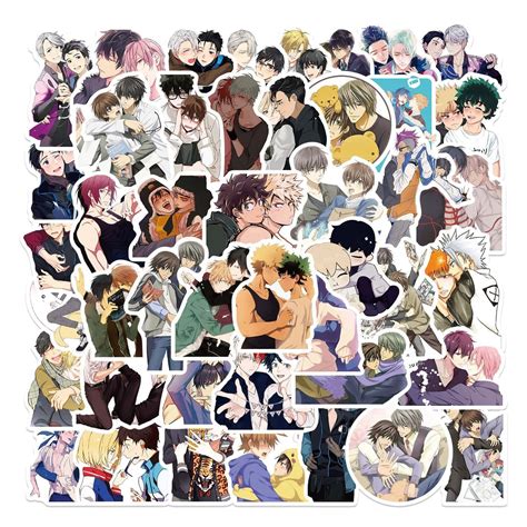 Collage de personajes de anime BL