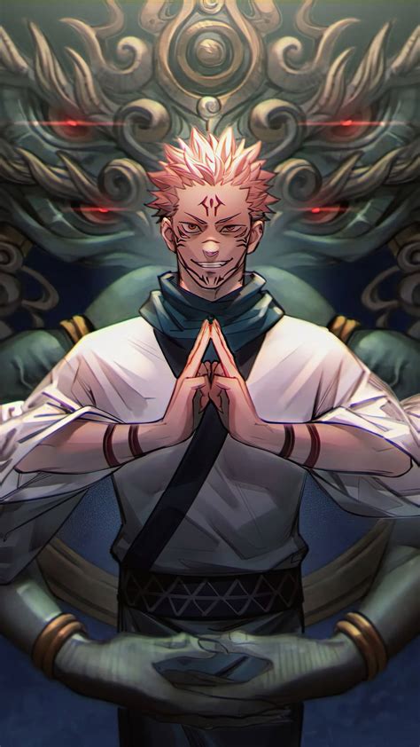 Diseño de Sukuna en Jujutsu Kaisen