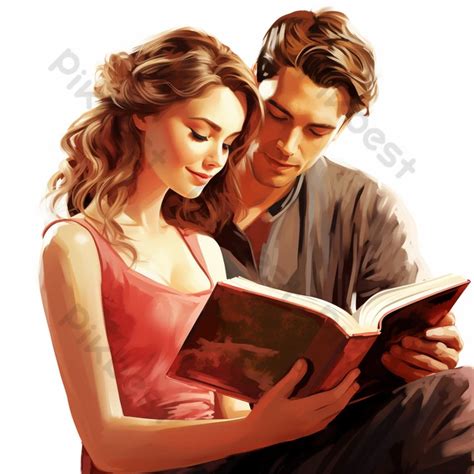 Pareja de chicos leyendo manga juntos