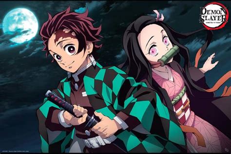 Imagen promocional de 'Kimetsu no Yaiba: La Fortaleza Infinita' con Tanjiro y Nezuko