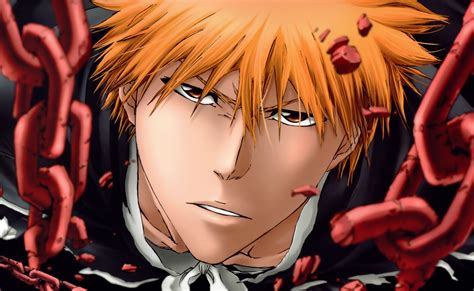 Ichigo Kurosaki recibiendo el amuleto de Isshin